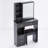 Small Size Left Drawer Desktop Vanity Table + Cushioned Stool, Extra Large Sliding Mirror, Multi Layer, High Capacity Storage Fashionable Dresser, Suitable For Small Space, EPA,GCC,UL Certificate-106678325