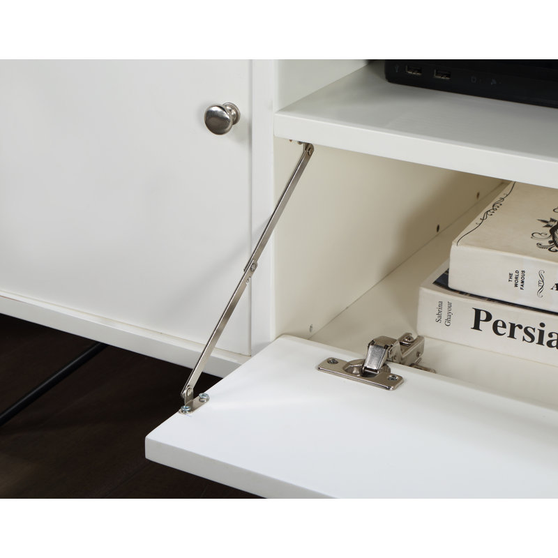 Bayon Corner TV Stand for TVs up to 42", White