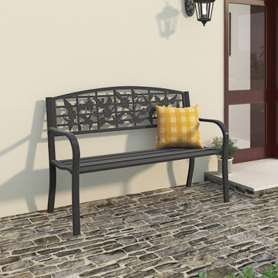 Banc de jardin en acier Tyann