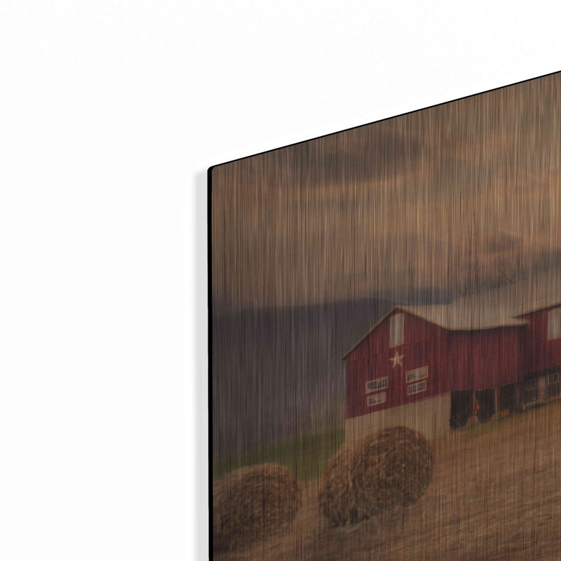 «Workin 'the Farm» par Lori Deiter, art mural en métal, H 16 po x l 48 po