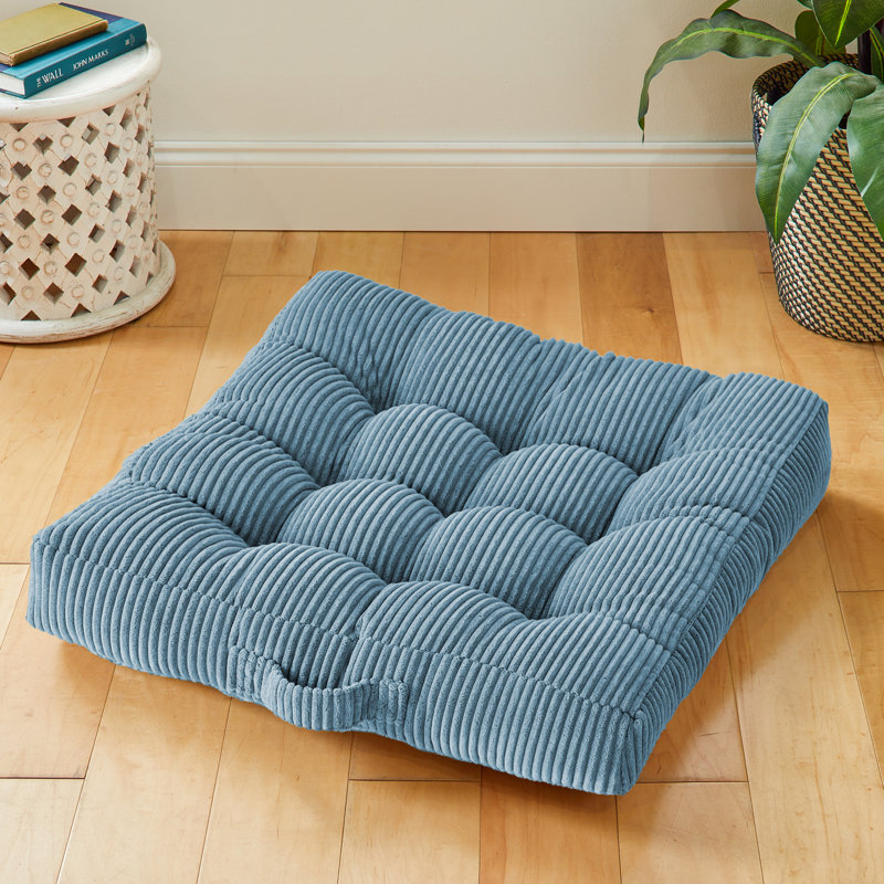 Coussin de sol en polyester , Turquoise Barrett