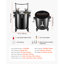 Réservoir de peinture à pression, pot à pression en acier robuste de 10,6 gallons / 40 L, pots de pression de peinture en aérosol avec trois raccords rapides pour un usage domestique, bricolage, créations artistiques, réservoir de grand diamètre