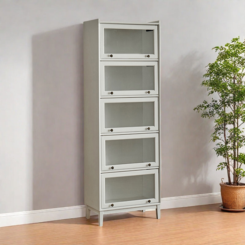 Bibliothèque polyvalente pour le rangement, (5 tablettes) H 81,1 po x l 23,6 po x P 15,7 po, Blanc