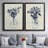 " Indigo Floral Vase I " 2 - Pieces-830946973-830946975