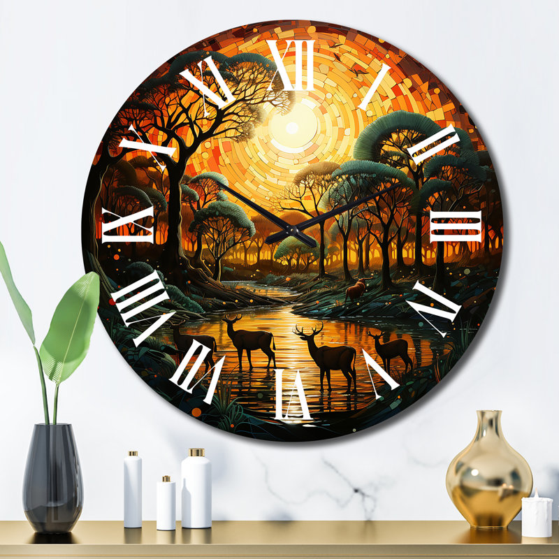Horloge murale African Savannah Symphony VI, Grand