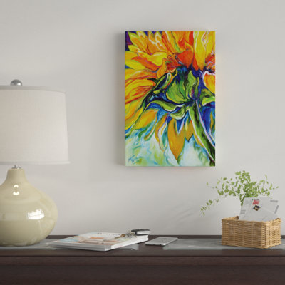 "Tournesol en juillet" par Marcia Baldwin - reproduction d'art sur toile tendue