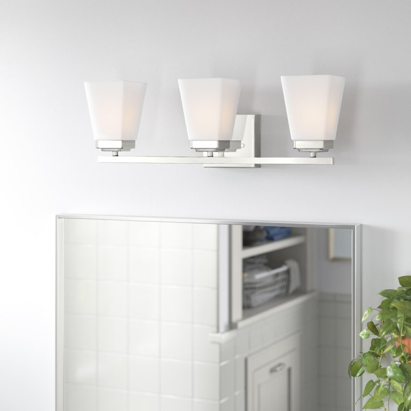 Baxley Dimmable Vanity Light, Polished Nickel, 3