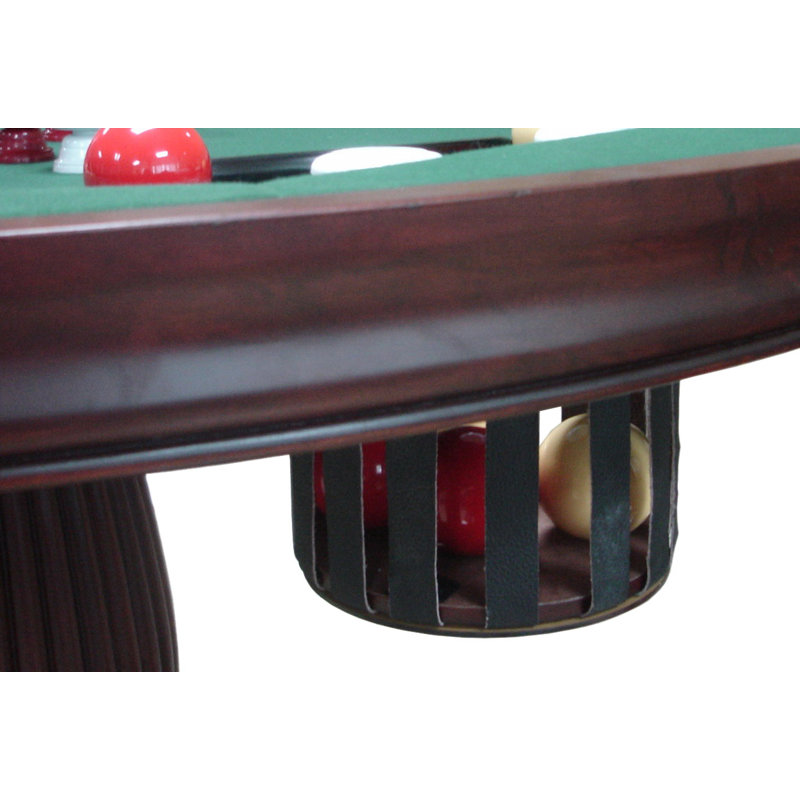 Fairfield Dark Cherry 54" Round 3 in 1 Pedestal Game Tablewith Bumper Pool