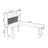 Nut-brown L-Shaped Solid Wood writing desk-118342393-118342396