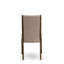 L'ensemble de table de salle à manger 5 pièces comprend une table de cuisine rectangulaire avec rallonge amovible et 4 chaises parsons en tissu kaki foncé, jacobin vieilli-1026413954-1026414014-1026413958