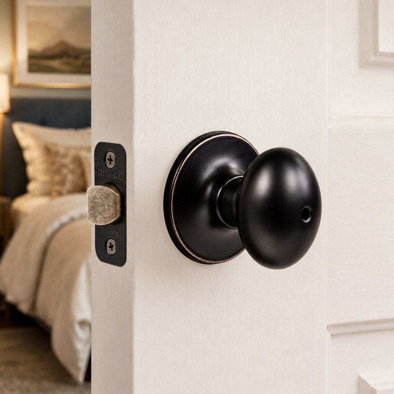 Egg Privacy Door Knob, Oil Rubbed Bronze