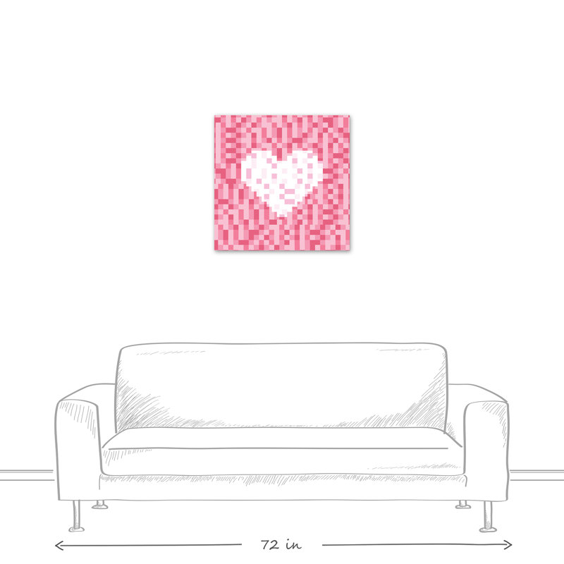 Art sur toile pixie hearts Talapoosa, H 24 po x l 24 po x P 1,25 po