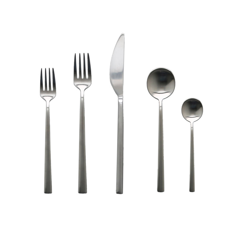 MEPRA Movida Stainless Steel Flatware Set - Service for 4, Ice Silver