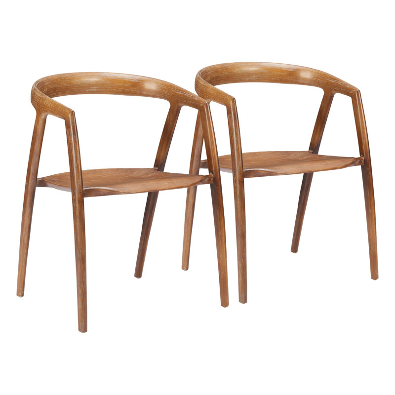 Ensemble de 2 chaises d'appoint en bois Modern Modern