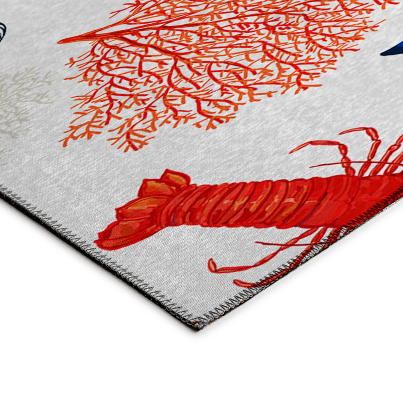 Kyran Washable Indoor / Outdoor Rug, Rectangle 3' x 5'