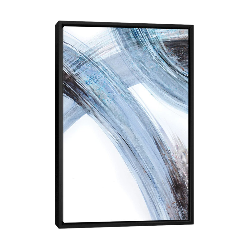 « lines i », impression sur toile, H 26 po x l 18 po x P 1,5 po, Toile avec cadre noir, Pas de tapis