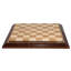 Jeu d'échecs fait à la main beige / brun