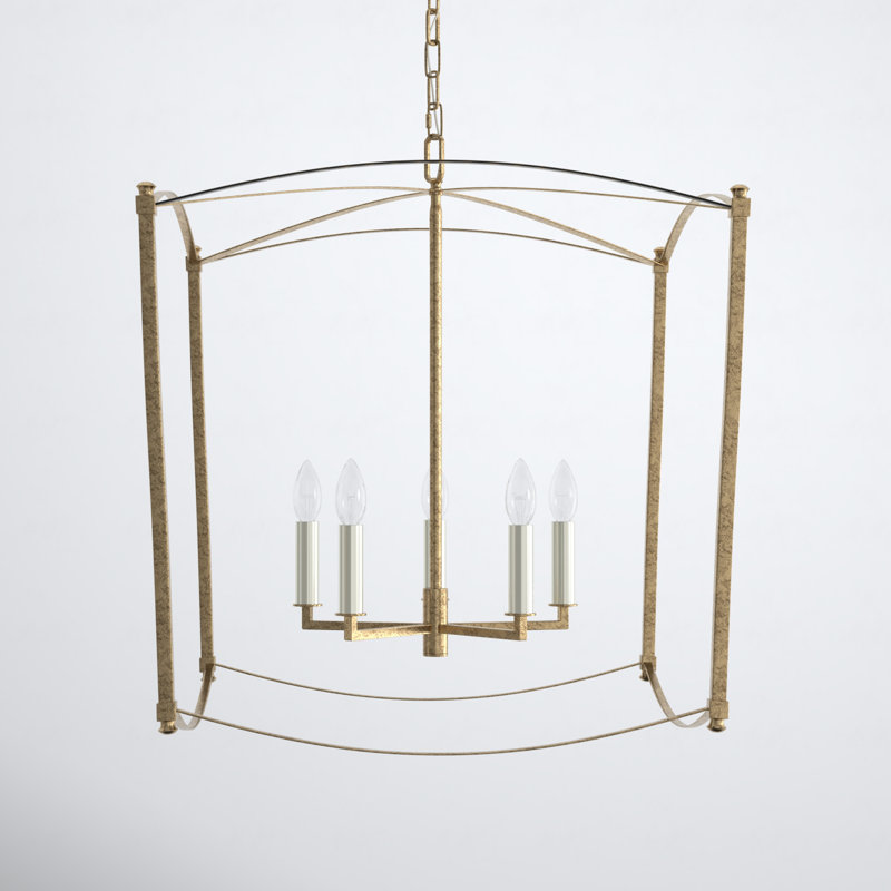 Olive 5-Light Chandelier, Antique Gild