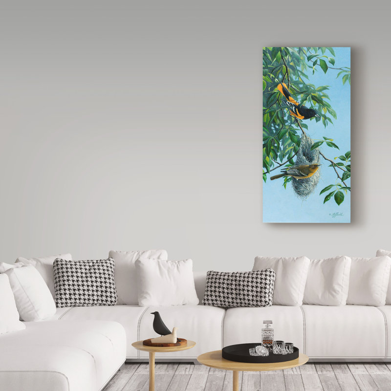 Reproduction d’art sur toile « gigogne Orioles » par Wilhelm Goebel
