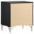 Malcolm Black 2-Drawer Nightstand Bedside Table