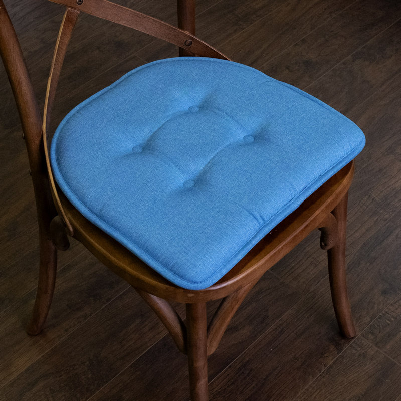 Solid U-Shaped Non-Slip Indoor Chair Cushion, Scuba, 6
