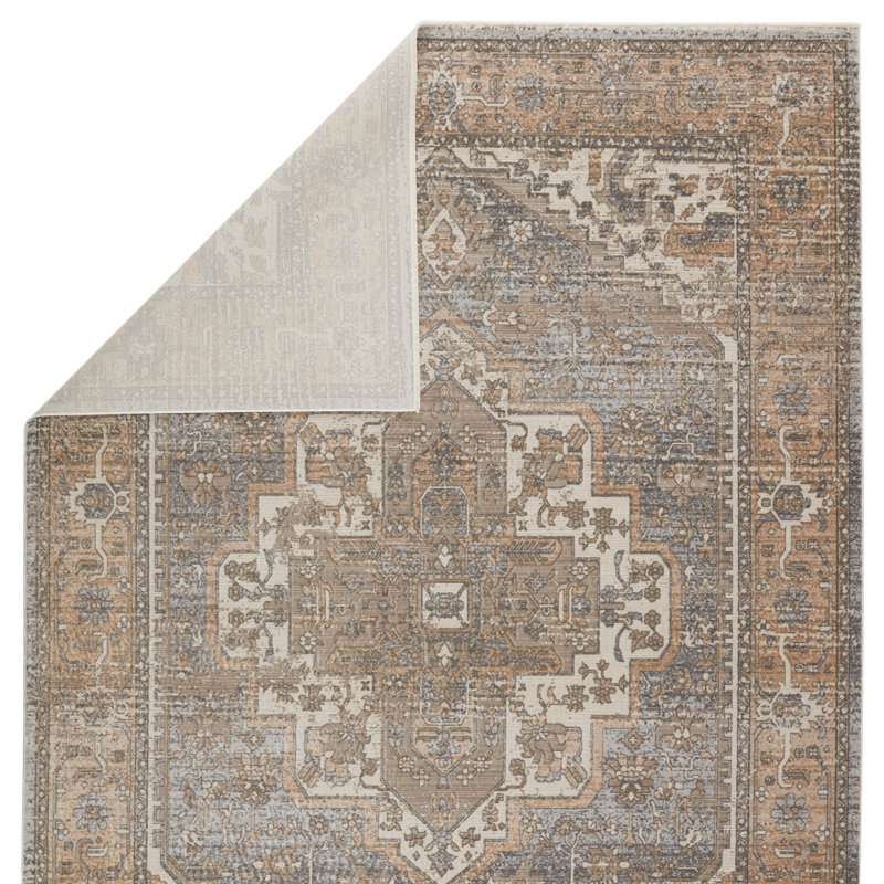 Tapis brun clair Varasteh, Rectangle 7 pi 10 po x 10 pi 10 po