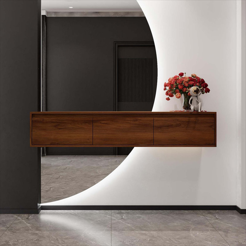 Armoire de salle de bain 60 po, tiroir à fermeture en douceur, montage flottant (meuble-lavabo seulement, sans lavabo)