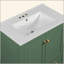Meuble-lavabo de 30 po avec lavabo simple, lavabo sous le comptoir, armoire de rangement pour la salle de bain avec 2 portes et un tiroir, fermeture en douceur, rangement multifonctionnel