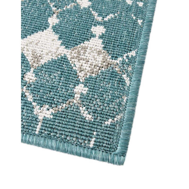 Geometric Indoor / Outdoor Rug, Rectangle 6' x 9'