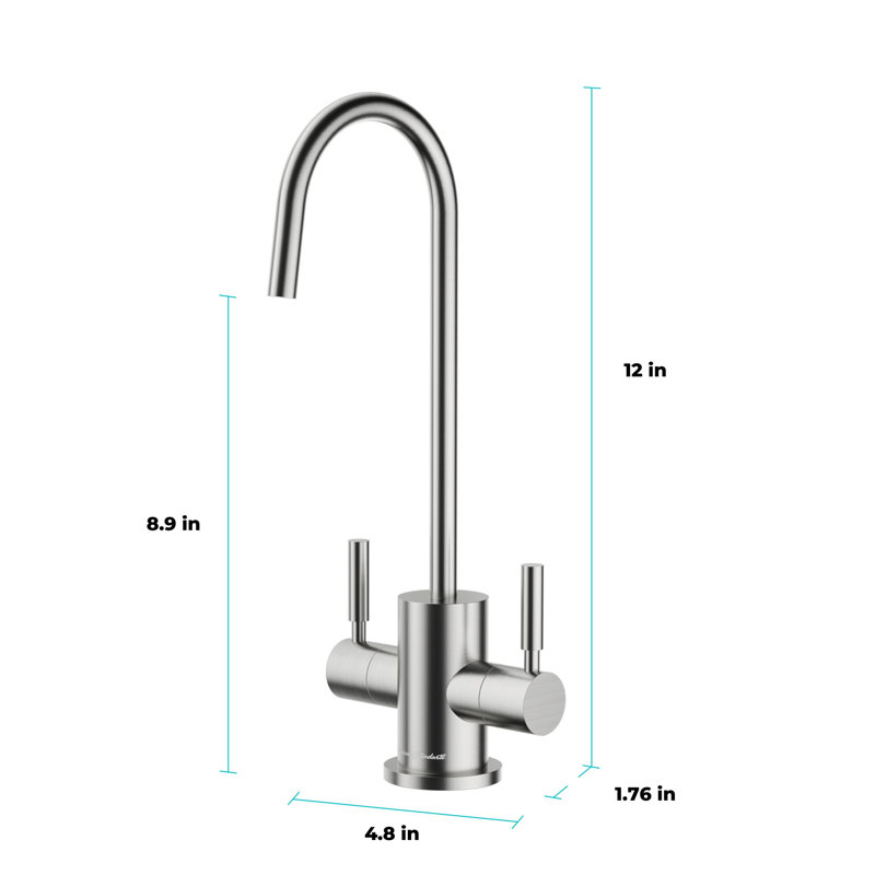 Distributeur d'eau chaude et froide American Standard, Nickel brossé