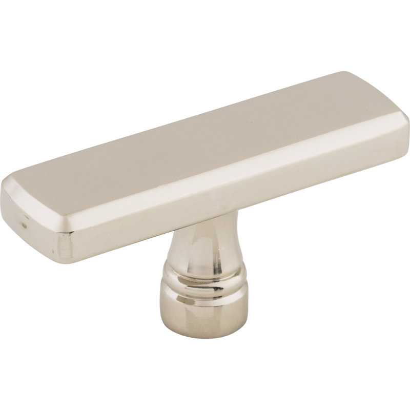 Kingsbridge Rectangle Knob, 2 3/8" Knob Length, Polished Nickel