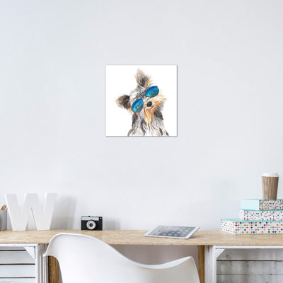 " Yorkie With Shades " by Patricia Pinto
