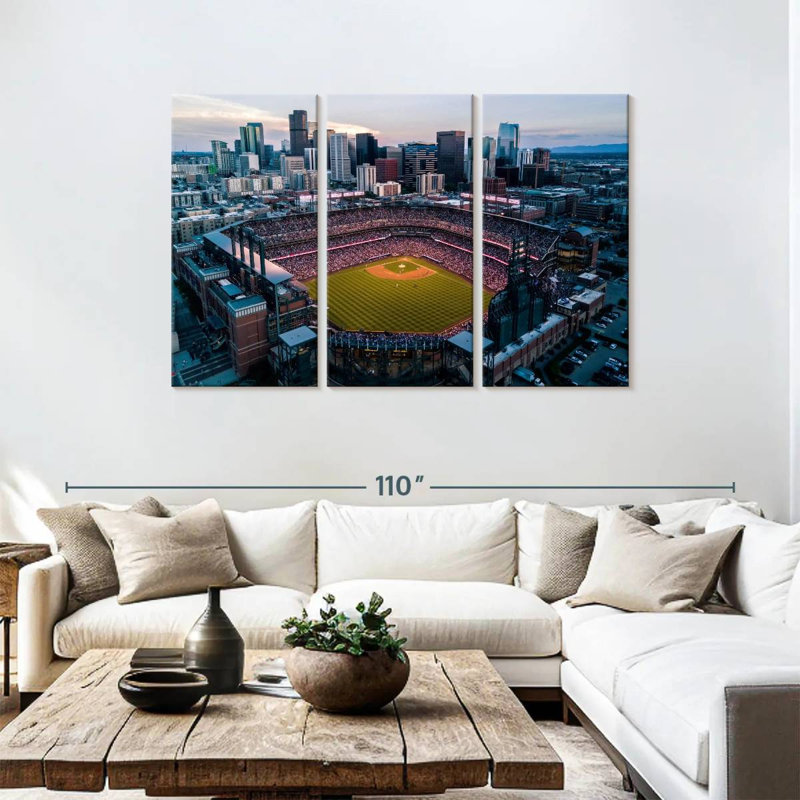 Sireci Coors Field Stadium, 48" H x 74" W