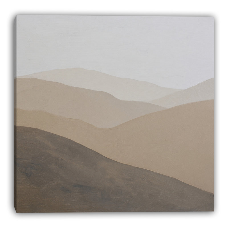 Toile tendue Shadowed dunes, L 12 po x H 12 po x P 1 po