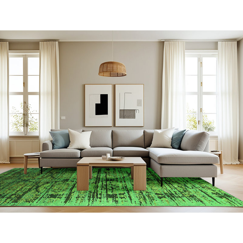 Washable Oriental Indoor Rug, Rectangle 8' x 10'