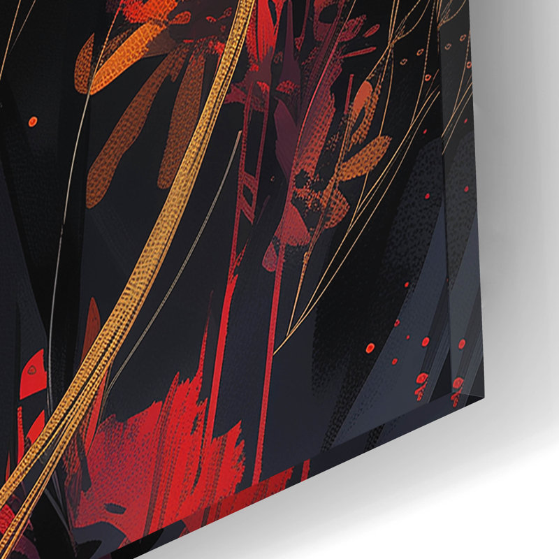 Art mural en verre Wrought Studio ™ «Follow The Smoke» par r3darch0n, H 16 po x l 12 po x P 0,13 po