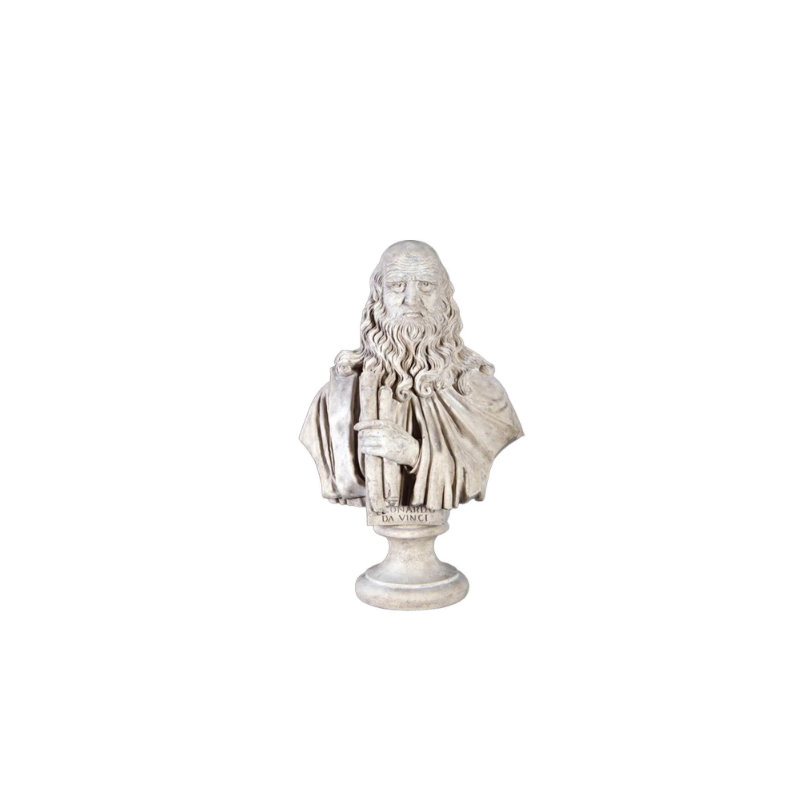 Leonardo Da Vinci Bust Life Size Statue