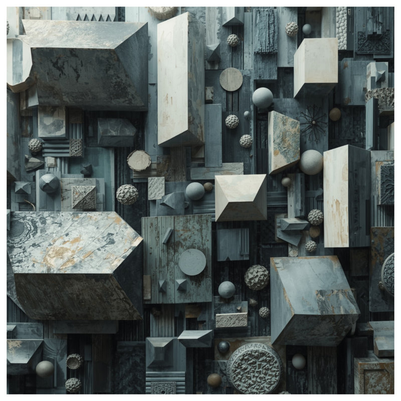 Rideaux géométriques à blocs 3D, voilages et voilages à motif géométrique - 1 panneau, 50" x 92" - 1 Panel, Transparent
