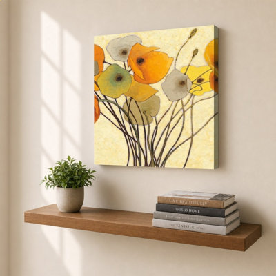 «Pumpkin Poppies I» par Shirley Novak - impression sur toile