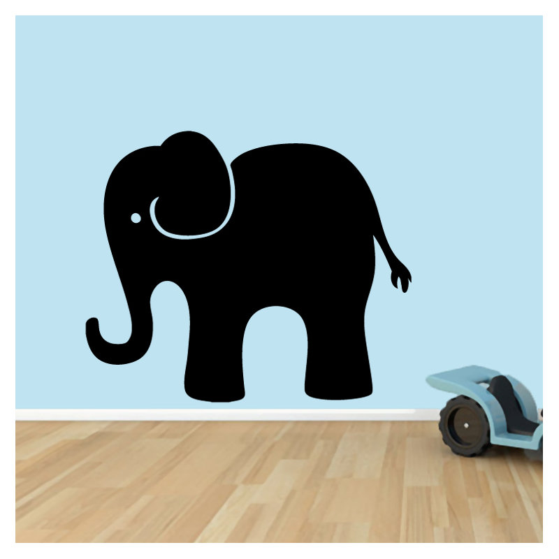 Adhésif décoratif éléphant, Noir