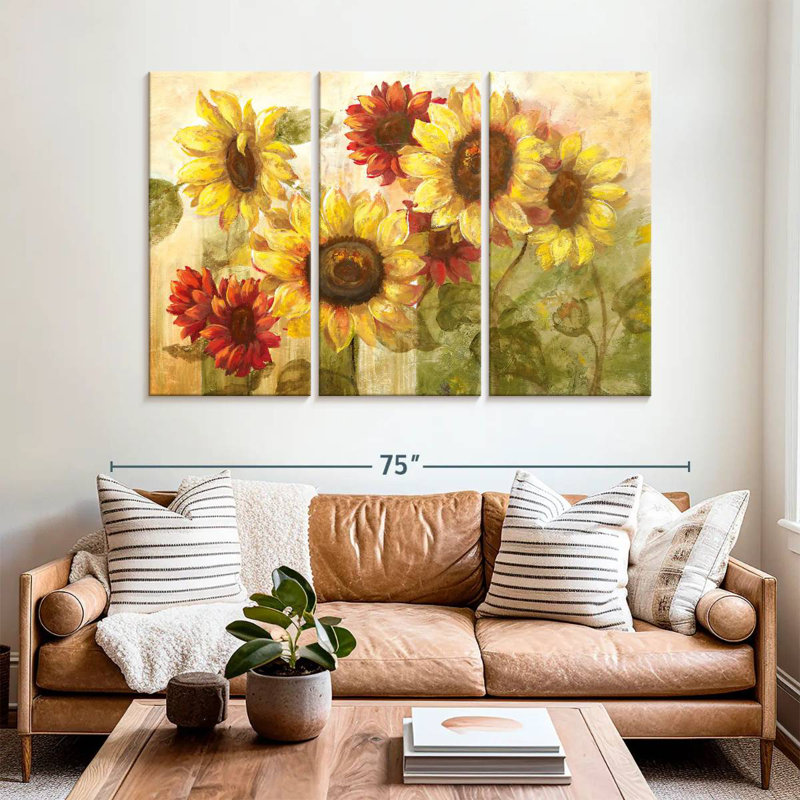 Harnek Sunflower's Delight, 42" H x 65" W