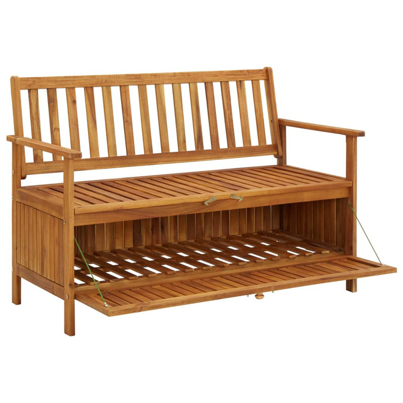 Bubba Solid Wood Outdoor Bench, 84cm H x 120cm W x 63cm D