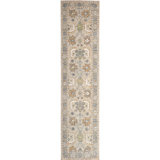 Hand Knotted Wool Area Rug in Cream And Silver