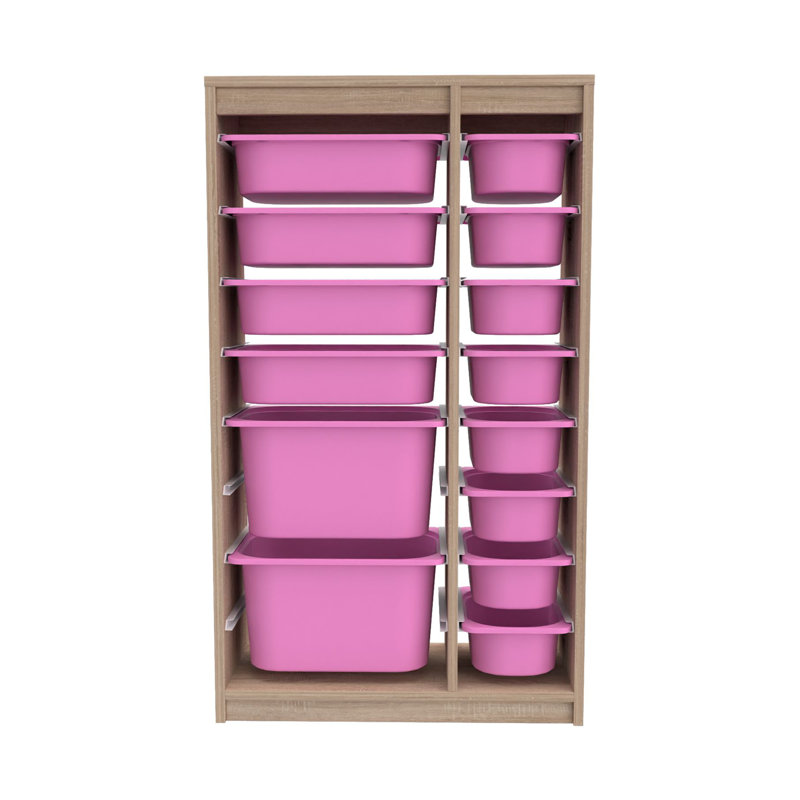 Armoire polyvalente moderne | 100% panneau de particules enduit de mélamine, épaisseur: 0,7 pouce | Comprend de nombreuses tablettes, des pieds en plastique et une conception murale | Parfait pour le bureau à domicile, le salon ou les solutions de rang