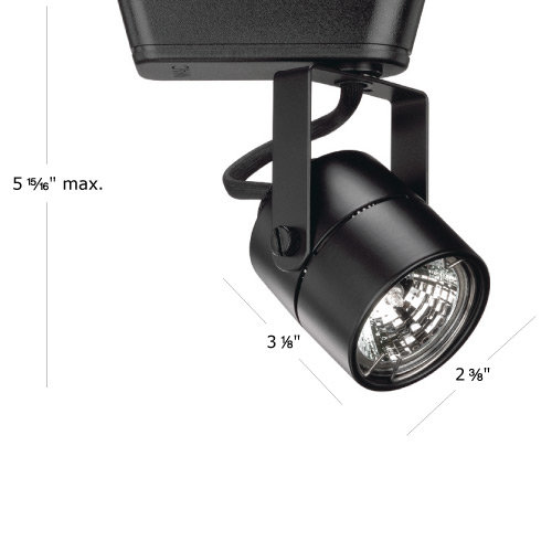 Domed Mesh Back Track Head, Halo Series, 75W MR16 Halogen Bulb, Black