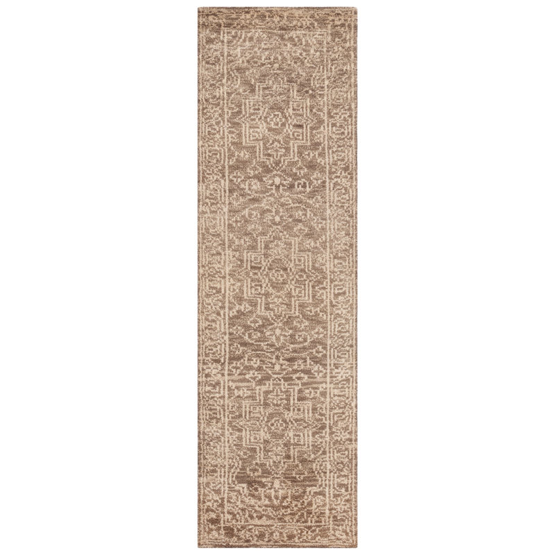 Kenya Brown / Beige Oriental Rug, Runner 2'3" x 8'