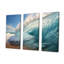 «Turquoise Ocean's Force Unleashed II», ensemble d'art sur toile côtière-107733561-107733565