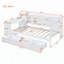 Lit de jour polyvalent en bois avec trois tiroirs, ports USB et bureau, idéal pour une vie confortable et une utilisation efficace de l'espace-1186946557-1186946554