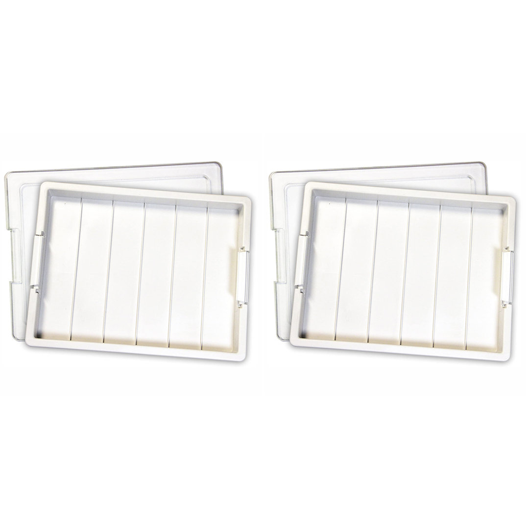 Elizabeth Ward Organizer Plastic Art Carrying Case (Set of 2) Bead Storage Solutions