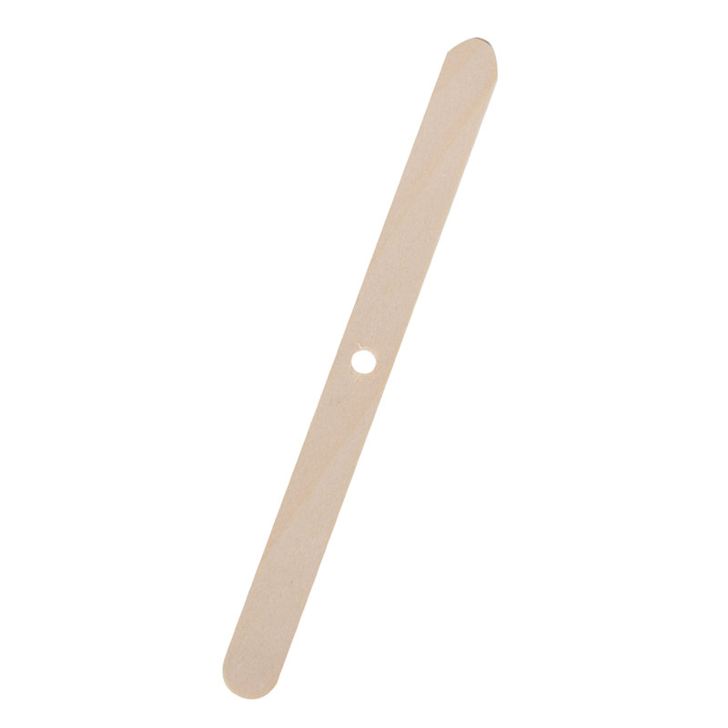 Ensemble de 50 porte-mèches en bouleau, faciles à utiliser et réutilisables, pour la fabrication de bougies (114 x 10 mm, un trou).